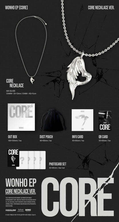 PRE-ORDER: WONHO 1st EP Album - CORE (Core Necklace Ver.)