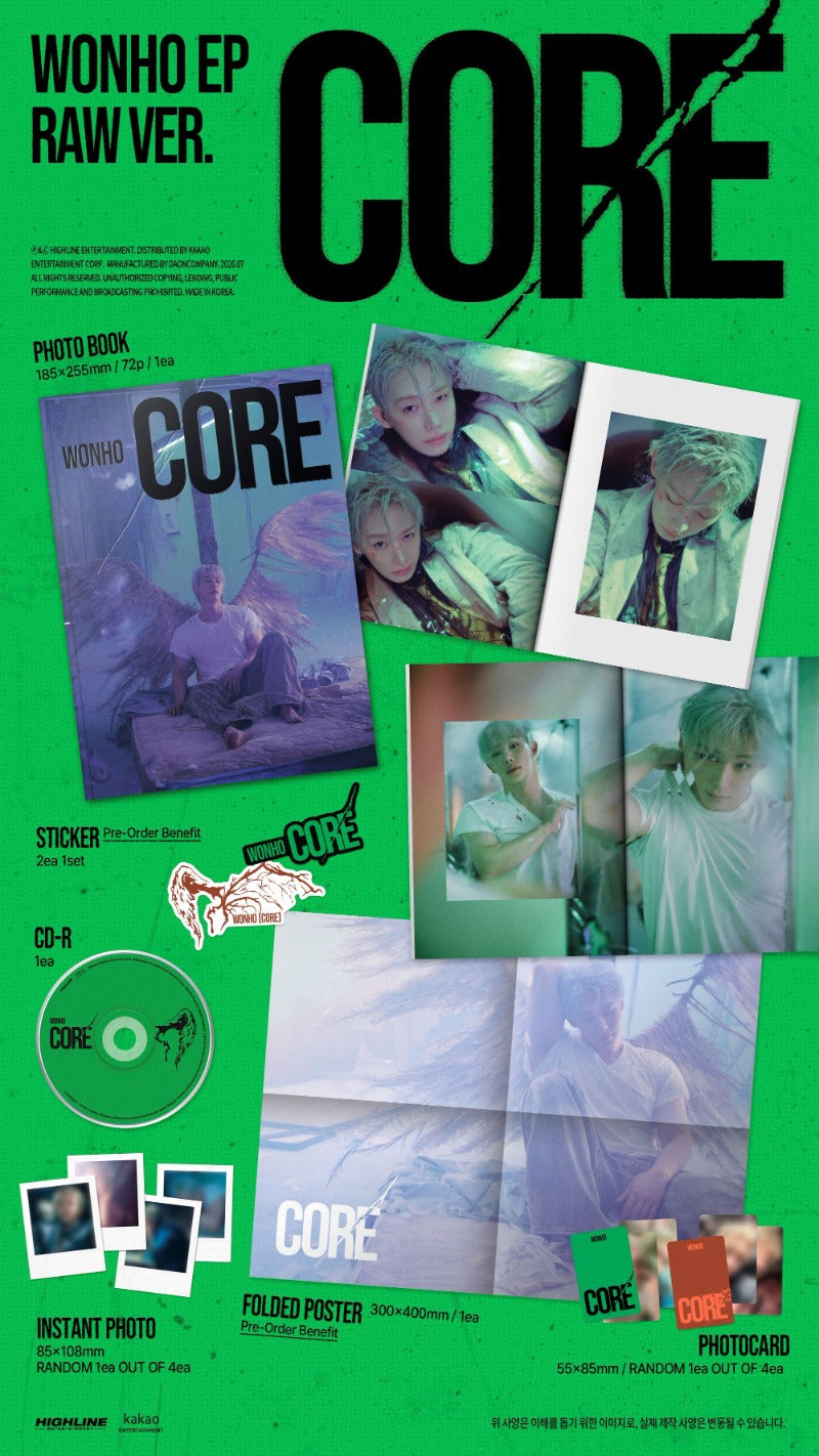 WONHO 1st EP Album - CORE (Random)