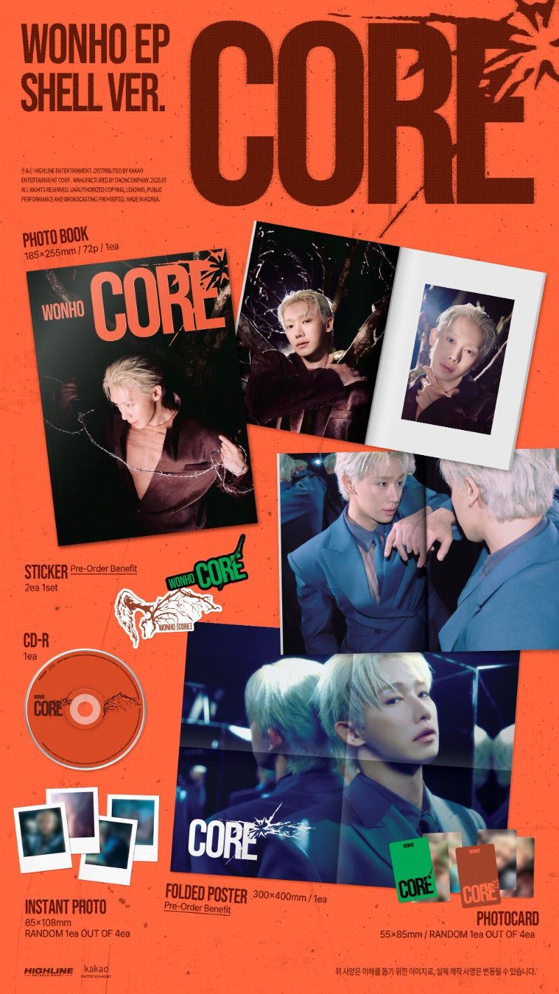 WONHO 1st EP Album - CORE (Random)