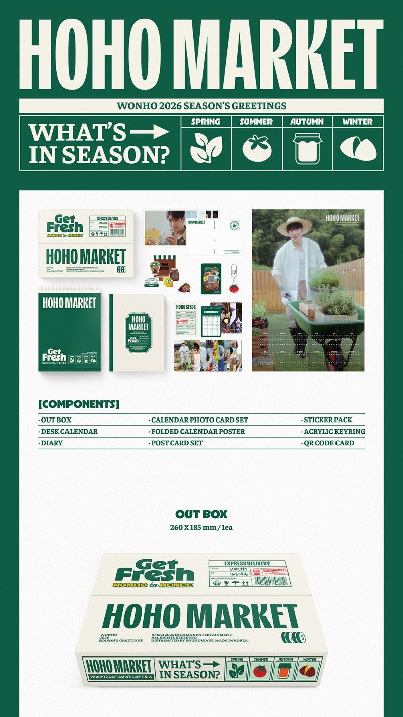 WONHO 2026 SEASON’S GREETING - HOHO MARKET