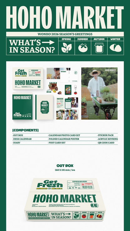 WONHO 2026 SEASON’S GREETING - HOHO MARKET