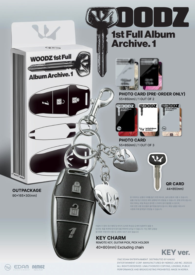 WOODZ 1st Full Album - Archive. 1 (Key Ver.) (Limited Edition)