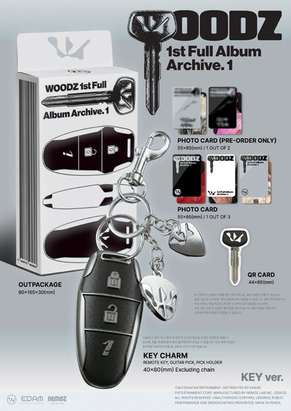 WOODZ 1st Full Album - Archive. 1 (Key Ver.) (Limited Edition)