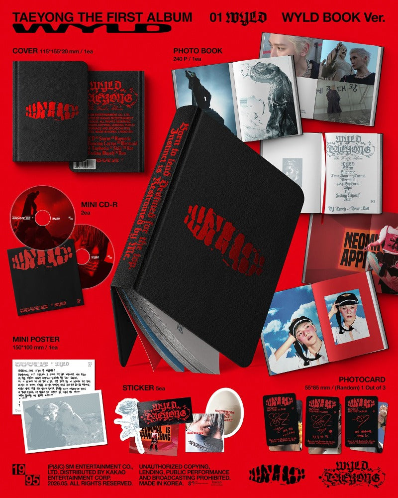 TAEYONG (NCT) The 1st Album - WYLD (WYLD BOOK Ver.)