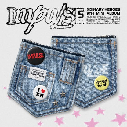 PRE-ORDER: Xdinary Heroes 9th Mini Album - IMPULSE (Denim Pouch Ver.)