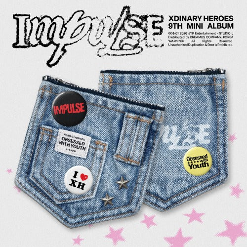 PRE-ORDER: Xdinary Heroes 9th Mini Album - IMPULSE (Denim Pouch Ver.)