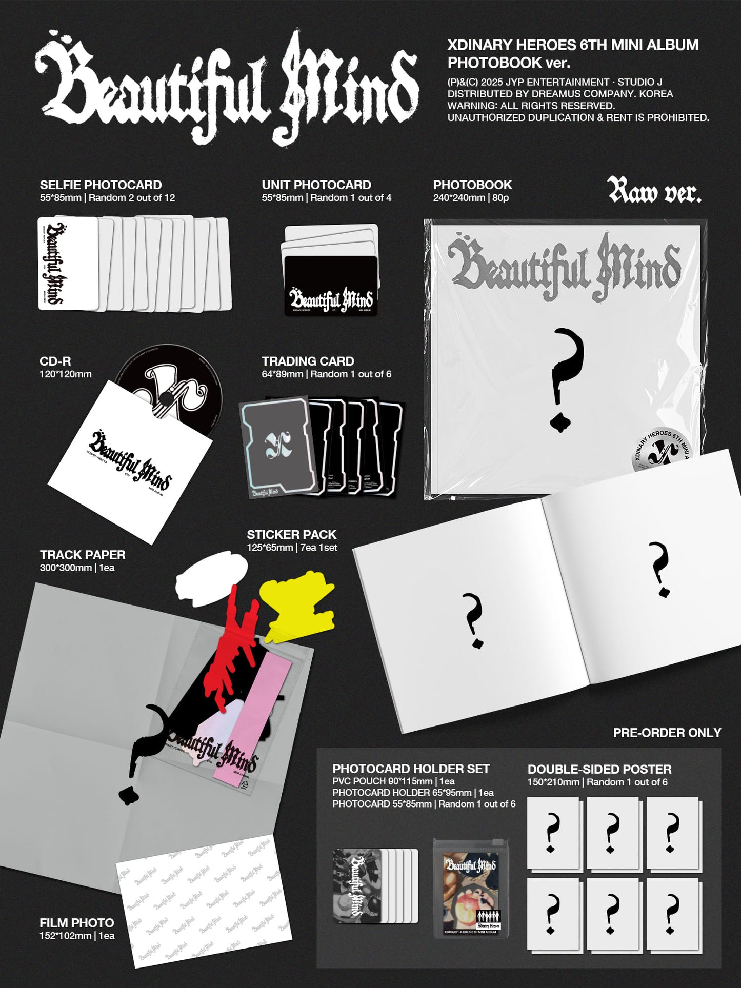 Xdinary Heroes 6th Mini Album – Beautiful Mind (Photobook Ver.) (Random)