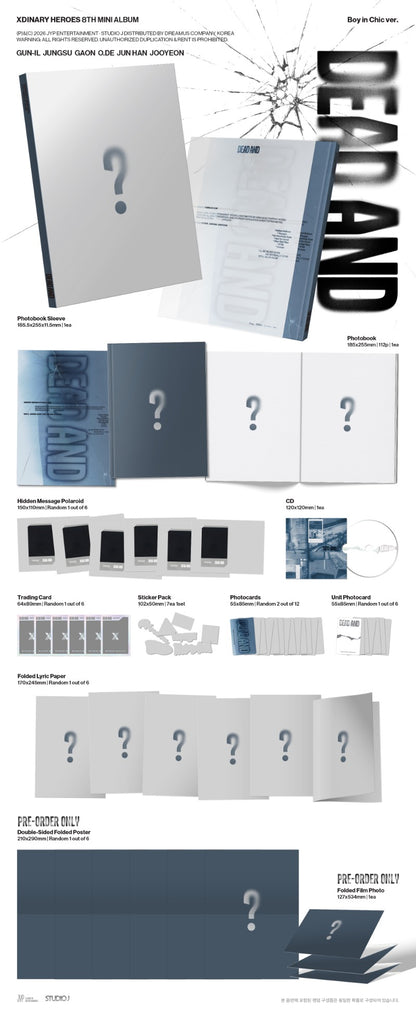 PRE-ORDER: Xdinary Heroes 8th Mini Album - DEAD AND (Photobook Ver.) (Random)