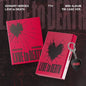 Red album with 'LXVE to DEATH' text and a keychain on a dark background