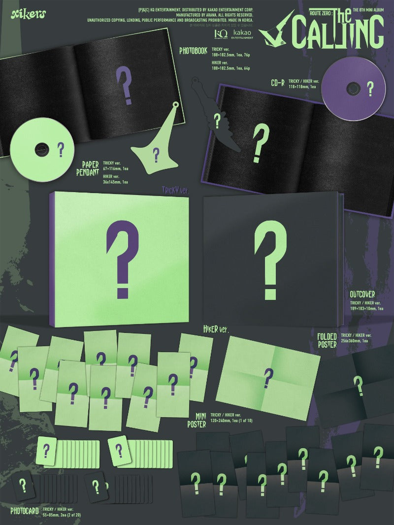 PRE-ORDER: xikers 8th Mini Album - ROUTE ZERO : The CALLING (Random)