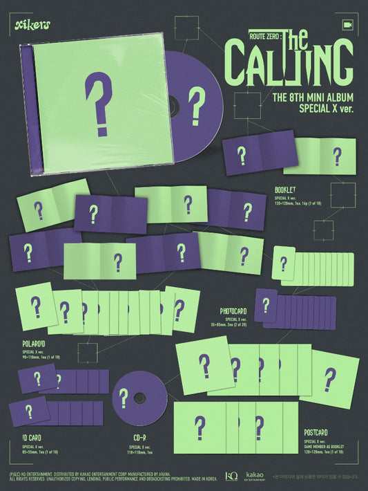PRE-ORDER: xikers 8th Mini Album - ROUTE ZERO : The CALLING (SPECIAL X ver.)
