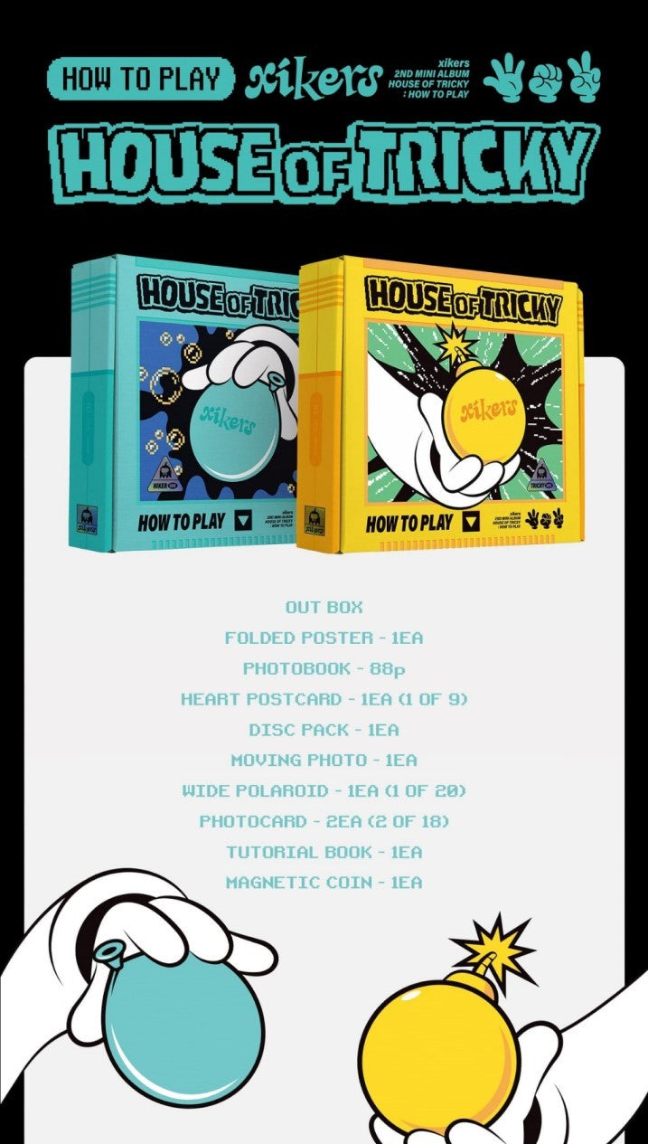 xikers Mini Album Vol. 2 - HOUSE OF TRICKY : HOW TO PLAY (Random)