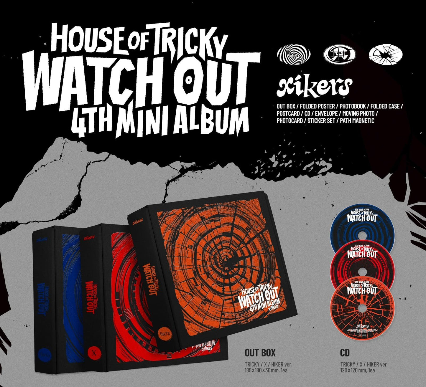 xikers 4TH MINI ALBUM – HOUSE OF TRICKY : WATCH OUT (Random)