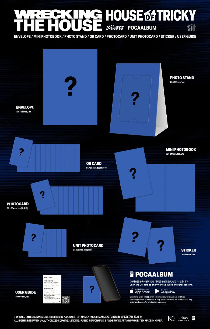 xikers 6th Mini Album - HOUSE OF TRICKY : WRECKING THE HOUSE (POCA Album)