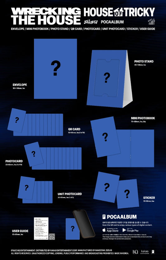 xikers 6th Mini Album - HOUSE OF TRICKY : WRECKING THE HOUSE (POCA Album)