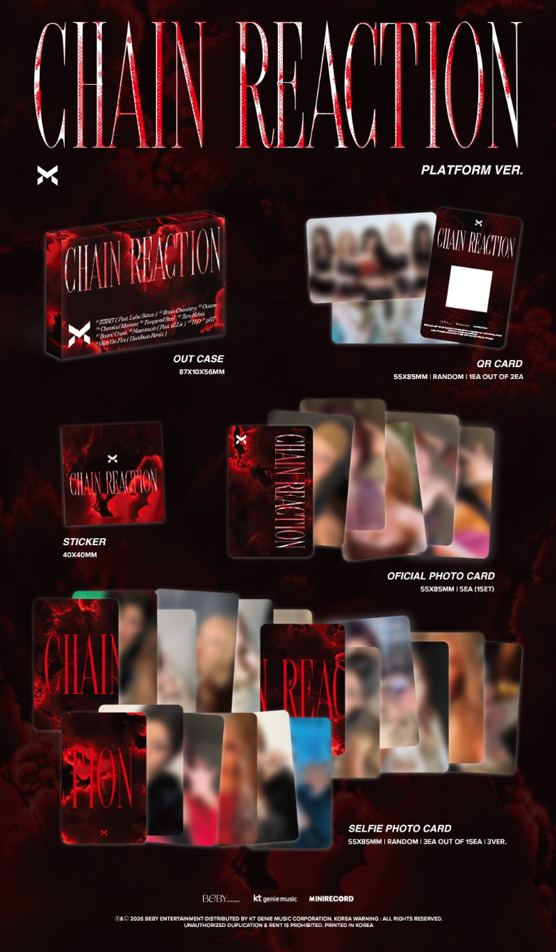 PRE-ORDER: X:IN 1st Full Album - Chain Reaction (Platform Ver.)