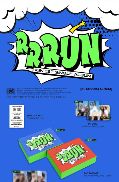 X:IN 1st Single Album - RRRUN (Random)