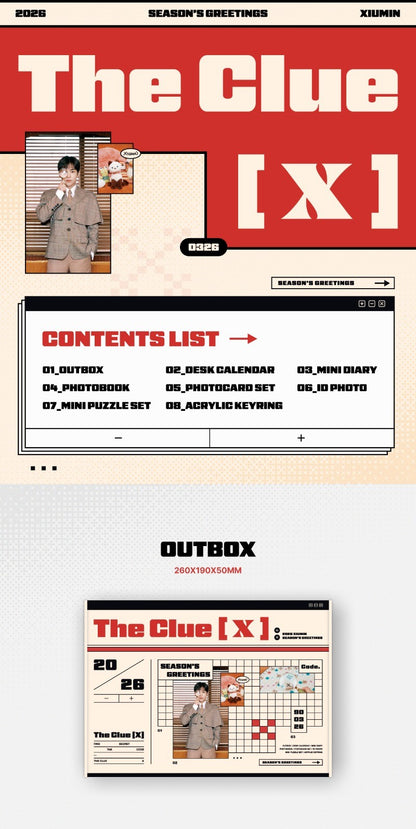 XIUMIN 2026 SEASON’S GREETINGS - The Clue [X]