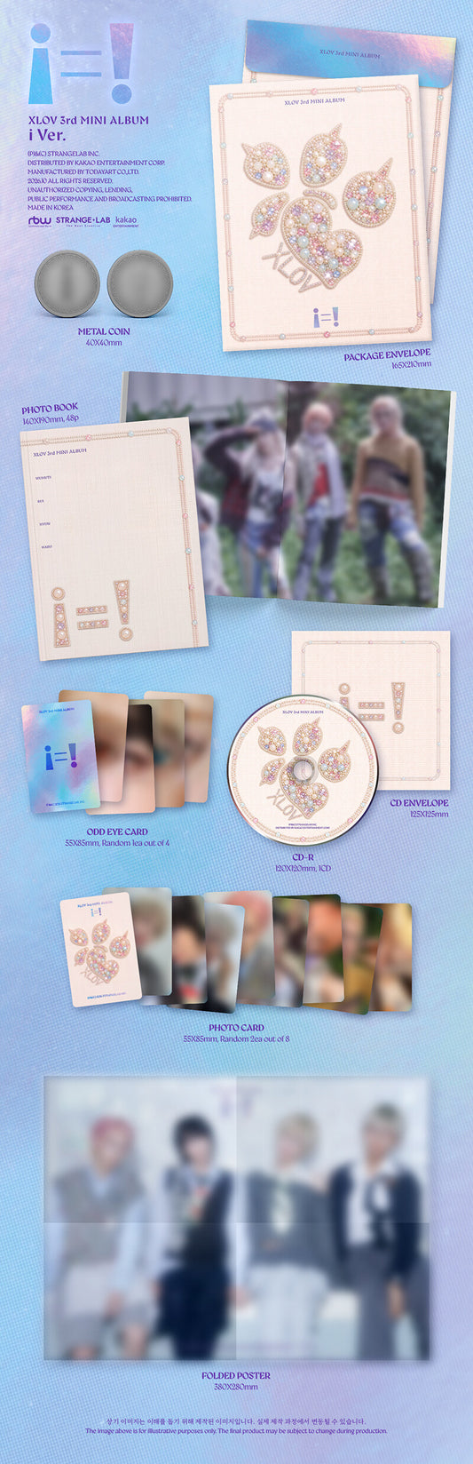 PRE-ORDER: XLOV The 3rd EP Album - i=! (i Ver.)
