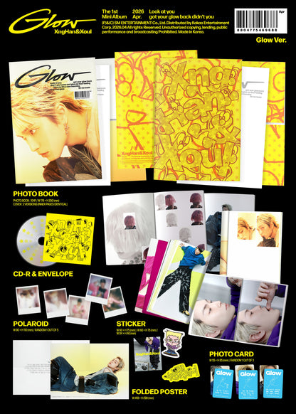 XngHan&Xoul The 1st Mini Album - Glow (Glow Ver.) (Random)