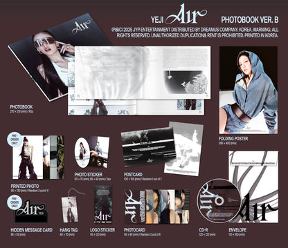 YEJI (ITZY) 1st EP – Air (Photobook Ver.) (Random)