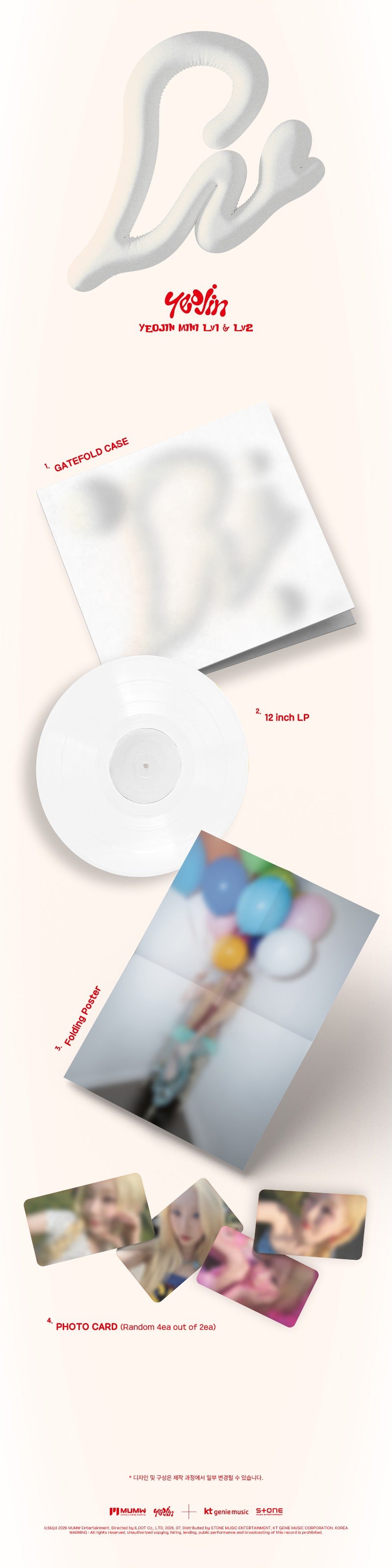 PRE-ORDER: YeoJin (Loossemble) - Lv1 & Lv2 (LP)