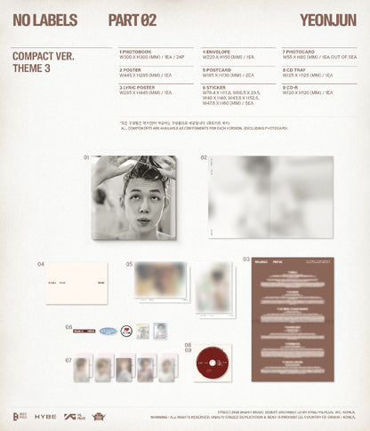 YEONJUN 2nd Mini Album - NO LABELS: PART 02 (Compact Ver.) (Random)