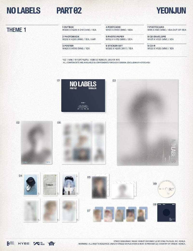 YEONJUN 2nd Mini Album - NO LABELS: PART 02 (Random)