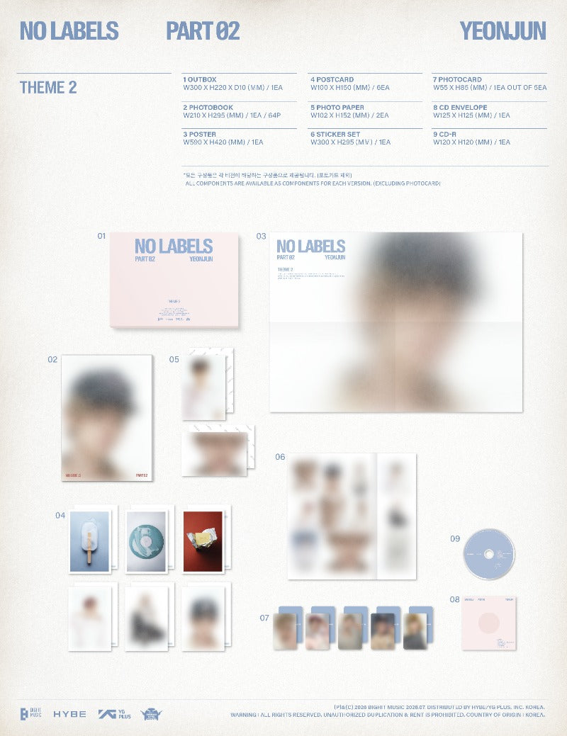 YEONJUN 2nd Mini Album - NO LABELS: PART 02 (Random)