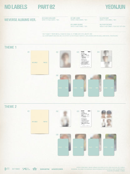 YEONJUN 2nd Mini Album - NO LABELS: PART 02 (Weverse Albums Ver.) (Random)