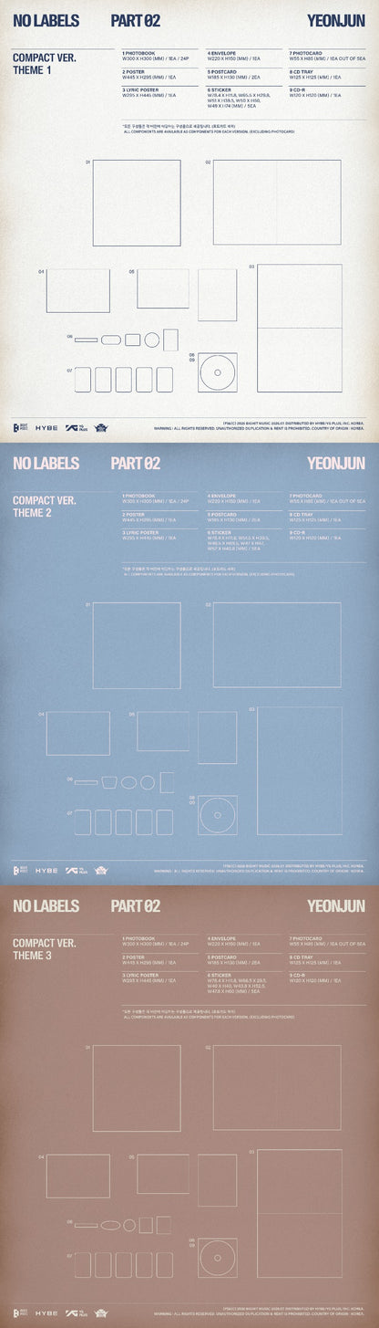 PRE-ORDER: YEONJUN 2nd Mini Album - NO LABELS: PART 02 (Compact Ver.) (Random)