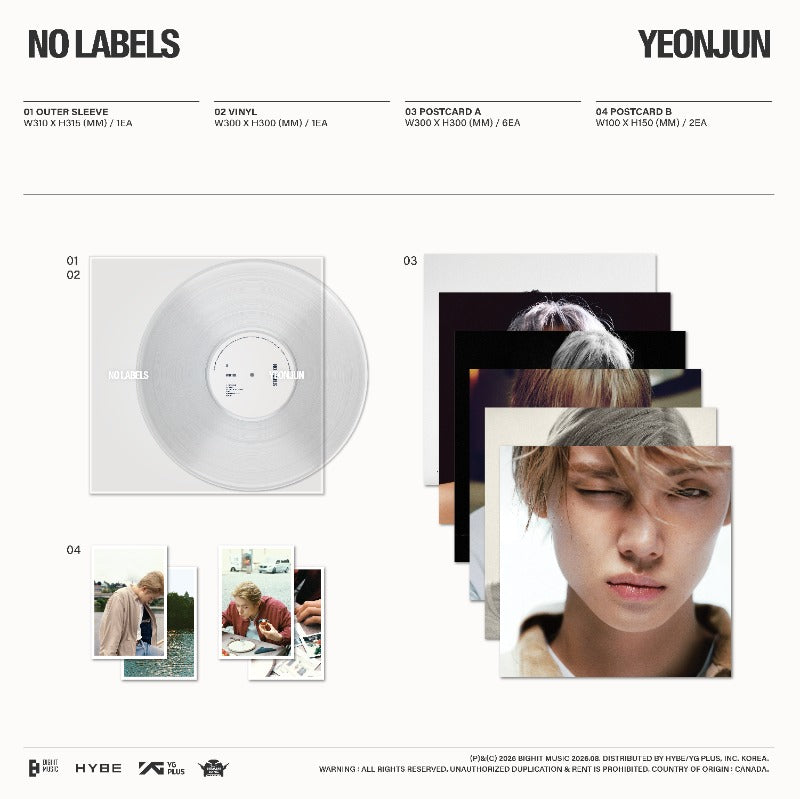 PRE-ORDER: YEONJUN 2nd Mini Album - NO LABELS: PART 02 (LP Ver.)