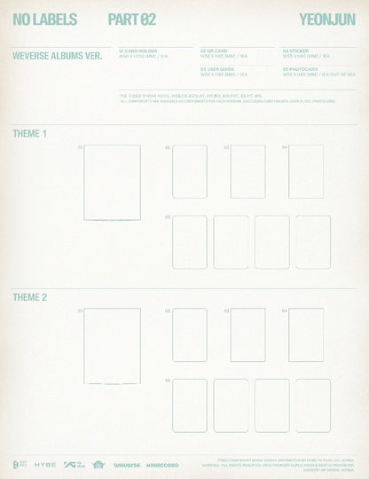 PRE-ORDER: YEONJUN 2nd Mini Album - NO LABELS: PART 02 (Weverse Albums Ver.) (Random)