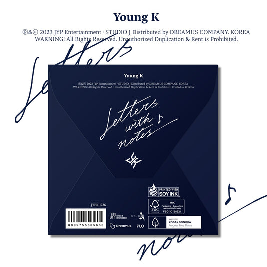 Young K (Day6) – Letters with notes (Digipack Ver.)