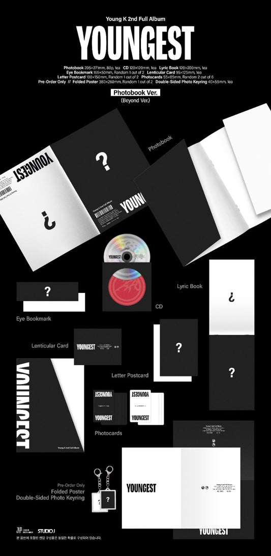PRE-ORDER: Young K (Day6) 2nd Full Album - YOUNGEST (Photobook Ver.)