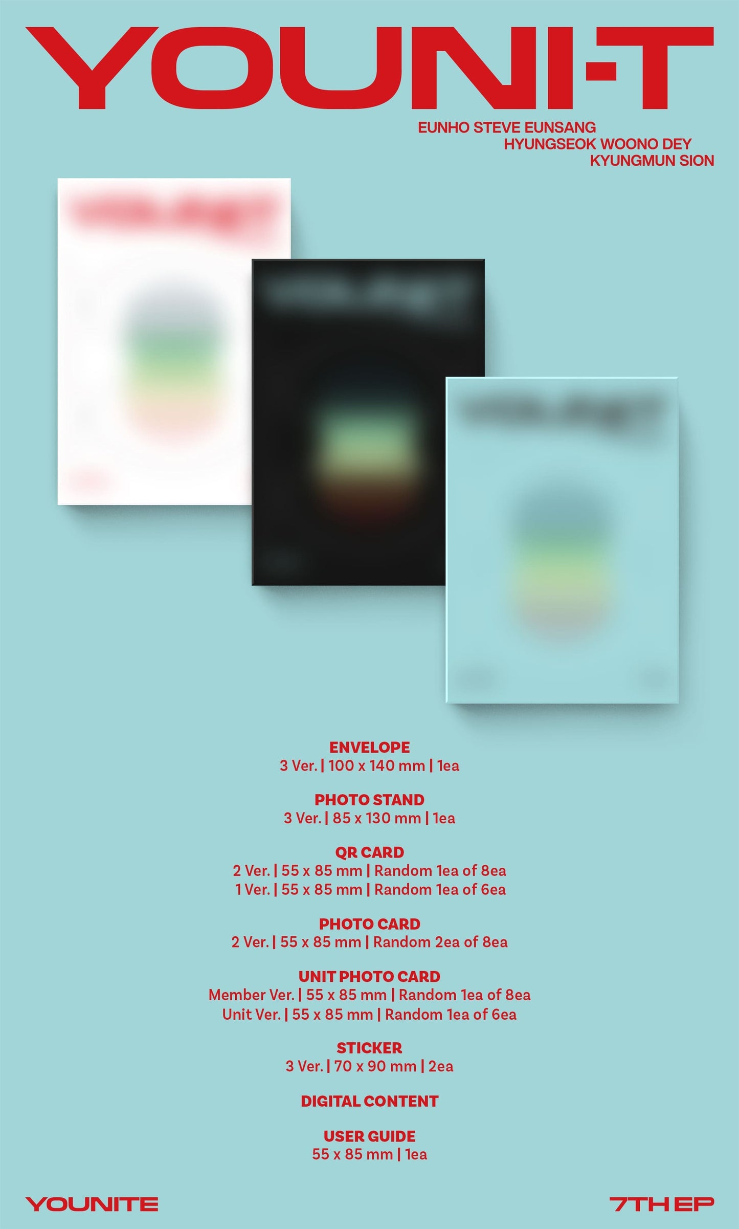 YOUNITE 7th EP – YOUNI-T (POCA Album) (Random)