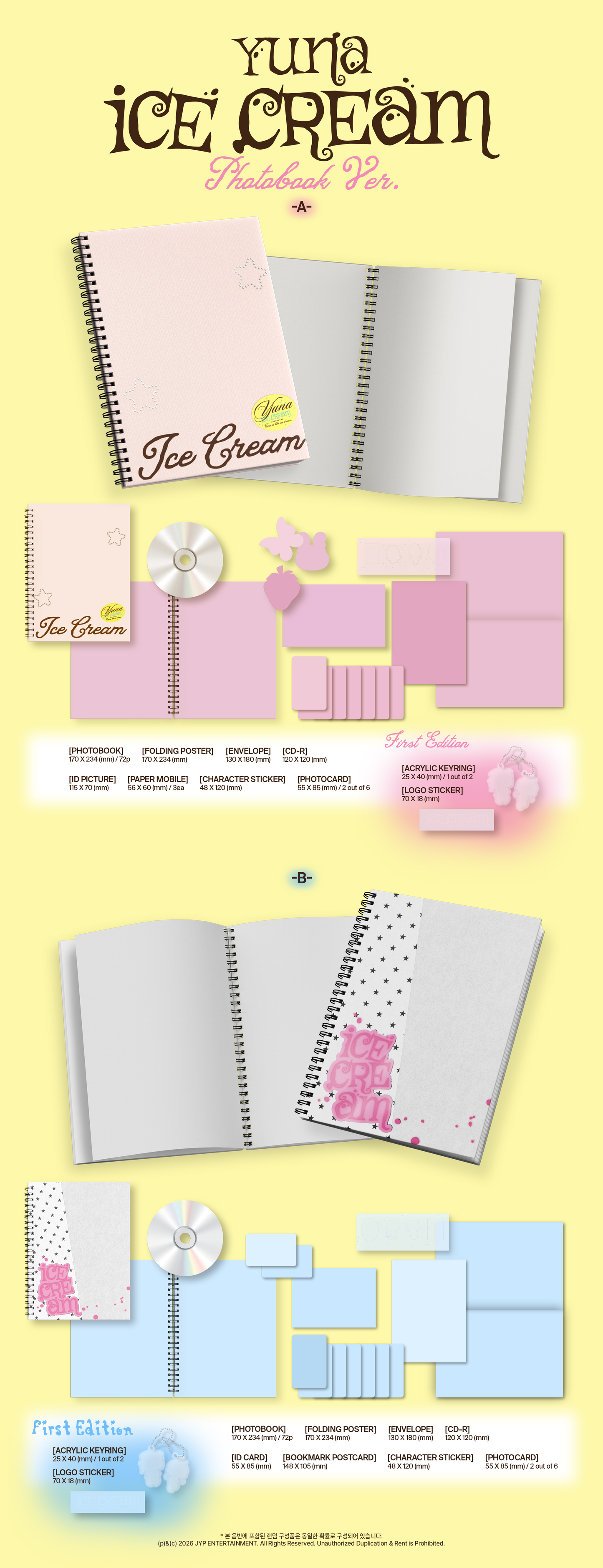 YUNA (ITZY) 1st Mini Album – Ice Cream (Photobook Ver.) (Random)