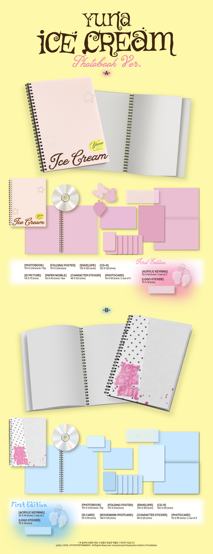 YUNA (ITZY) 1st Mini Album – Ice Cream (Photobook Ver.) (Random)