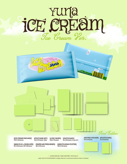 PRE-ORDER: YUNA (ITZY) 1st Mini Album – Ice Cream (Ice Cream Ver.)