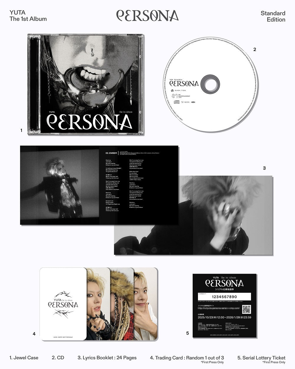 YUTA (NCT) 1st Full Album - PERSONA [Japanese Edition]