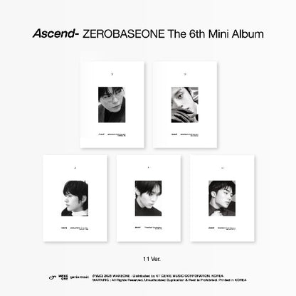 ZEROBASEONE The 6th Mini Album - Ascend- (11 Ver.) (Random)
