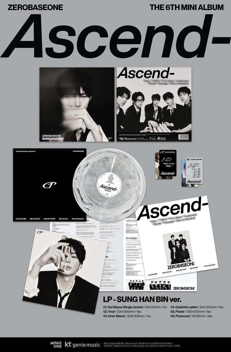 ZEROBASEONE The 6th Mini Album - Ascend- (LP Ver.) (Random) (Limited Edition)