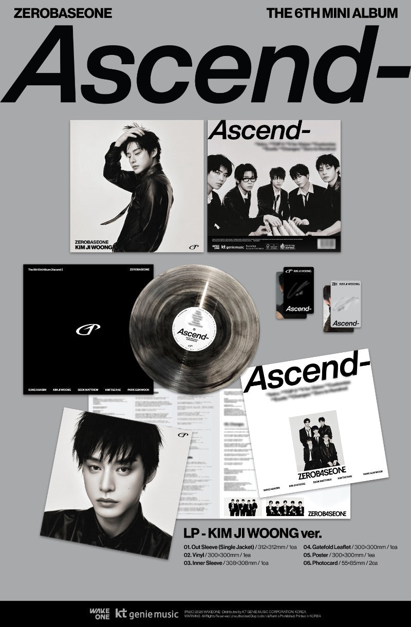 ZEROBASEONE The 6th Mini Album - Ascend- (LP Ver.) (Random) (Limited Edition)
