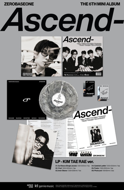 ZEROBASEONE The 6th Mini Album - Ascend- (LP Ver.) (Random) (Limited Edition)