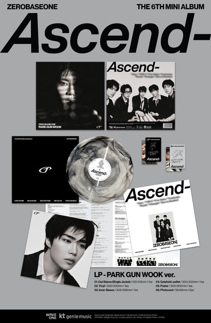 ZEROBASEONE The 6th Mini Album - Ascend- (LP Ver.) (Random) (Limited Edition)