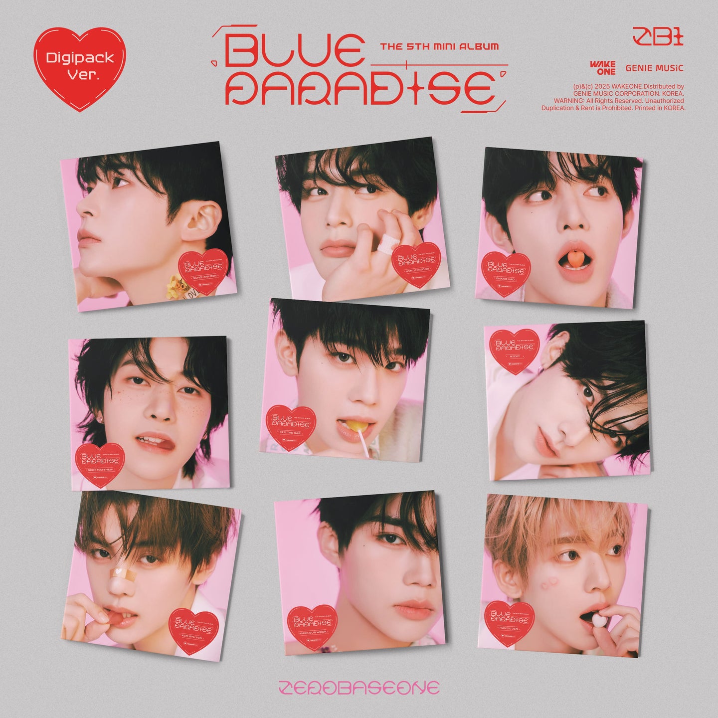 ZEROBASEONE The 5th Mini Album – BLUE PARADISE (Digipack Ver.) (Random)