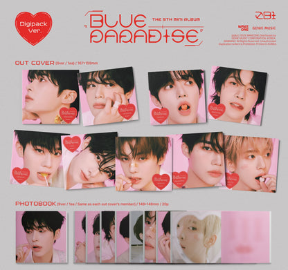 ZEROBASEONE The 5th Mini Album – BLUE PARADISE (Digipack Ver.) (Random)