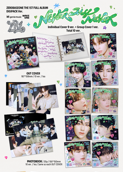 ZEROBASEONE The 1st Full Album – NEVER SAY NEVER (DIGIPACK Ver.) (Random)