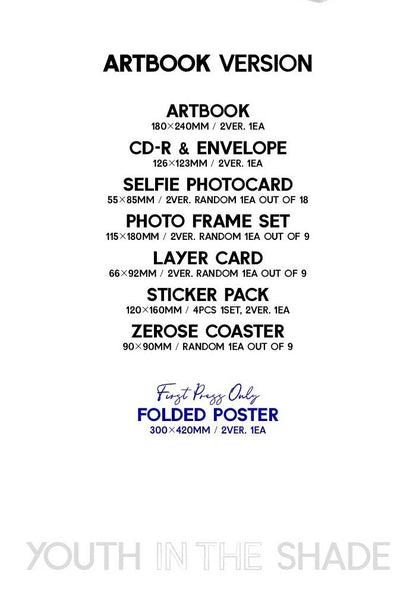 ZEROBASEONE Mini Album Vol. 1 - YOUTH IN THE SHADE (Random)