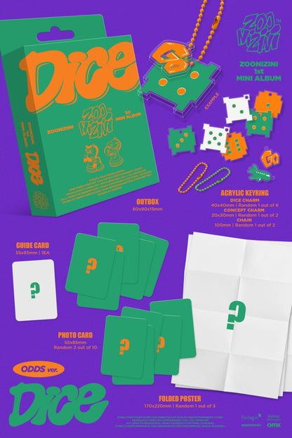 ZOONIZINI (Astro) 1st Mini Album – DICE (META ver.) (Random ver.)